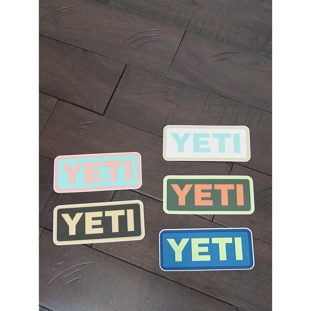 YETI Cooler Stickers‎ - set of five - Brand New, never used